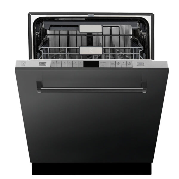 ZLINE 24 in. Panel-Included Monument Series 3rd Rack Top Touch Control Dishwasher with Black Stainless Steel Panel and Stainless Steel Tub, 45dBa (DWMT-BS-24) - Image 9
