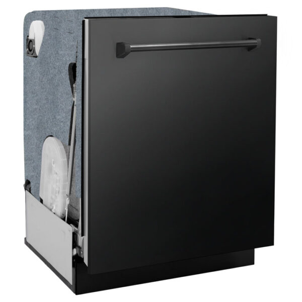 ZLINE 24 in. Panel-Included Monument Series 3rd Rack Top Touch Control Dishwasher with Black Stainless Steel Panel and Stainless Steel Tub, 45dBa (DWMT-BS-24) - Image 6