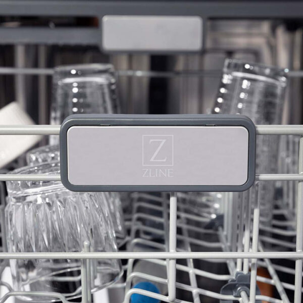ZLINE 24 in. Panel-Included Monument Series 3rd Rack Top Touch Control Dishwasher with Black Stainless Steel Panel and Stainless Steel Tub, 45dBa (DWMT-BS-24) - Image 4