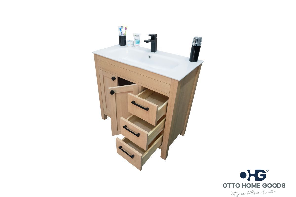 Aria 36″ Natural Oak Bathroom Cabinet