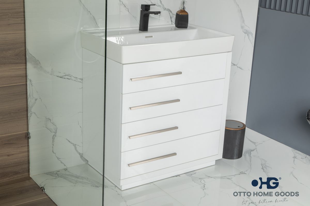 Adora 32″ White Bathroom Cabinet