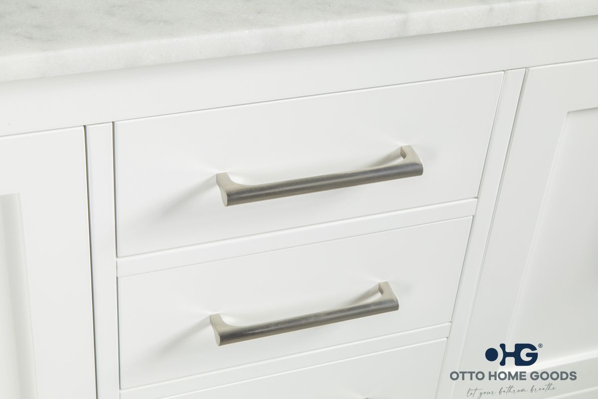 Ashley 60″ White Bathroom Cabinet (Double Bowls)