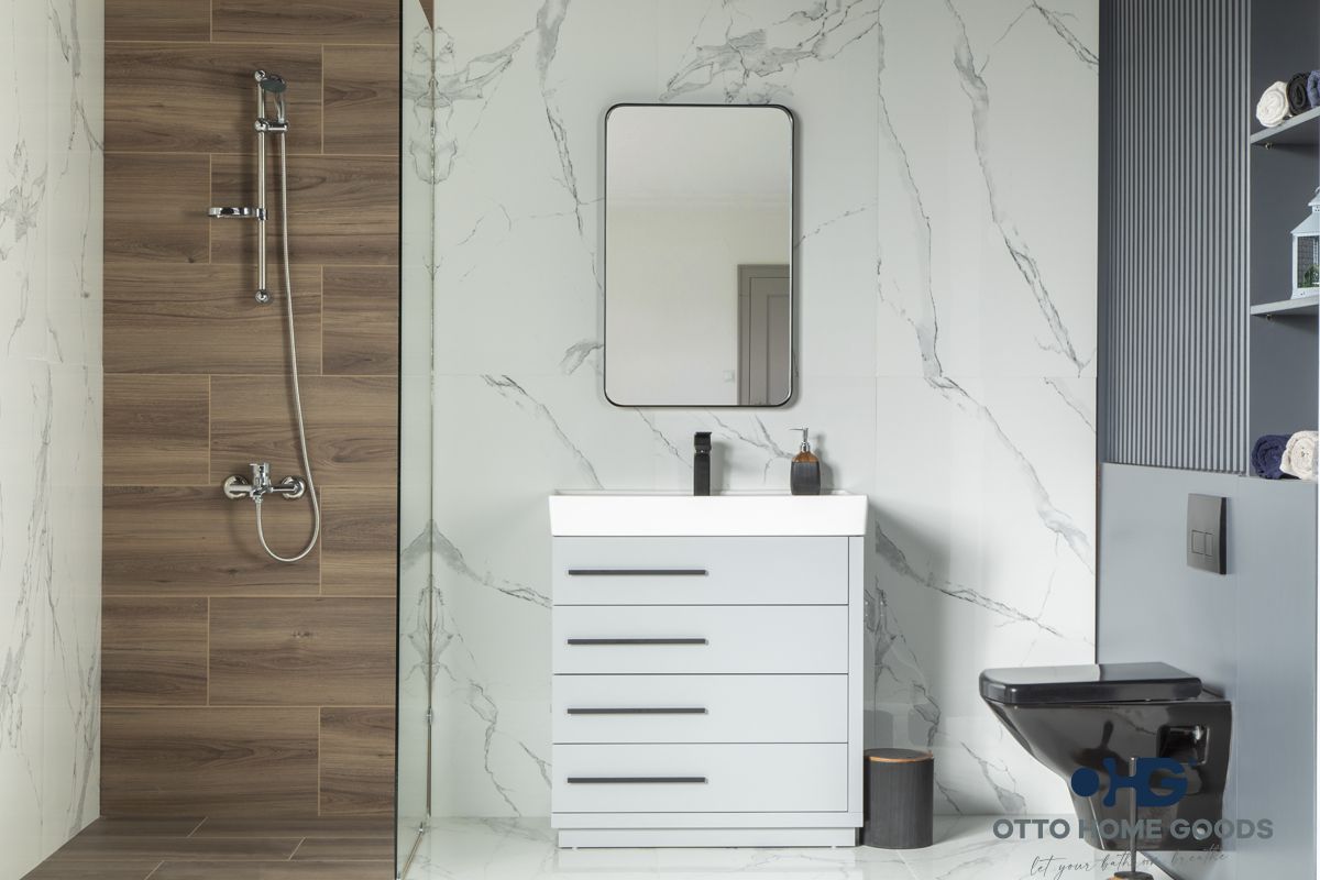 Adora 32″ Light Gray Bathroom Cabinet