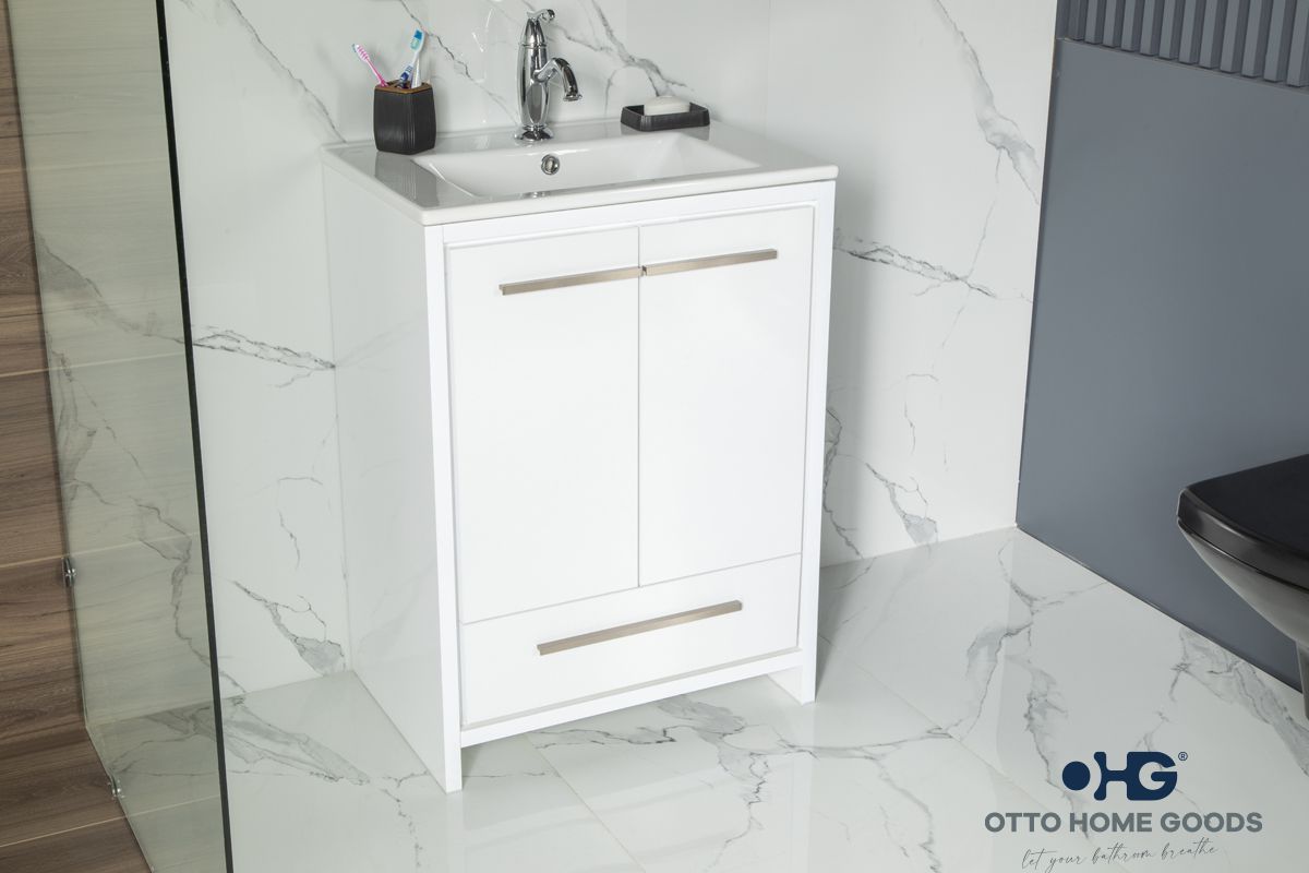 Arte 26″ White Bathroom Cabinet